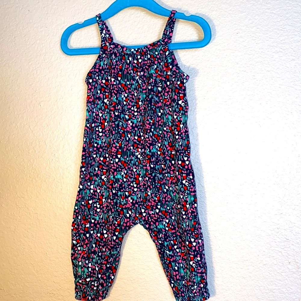 Joe Fresh Cotton Floral Romper 6-12mos EUC
